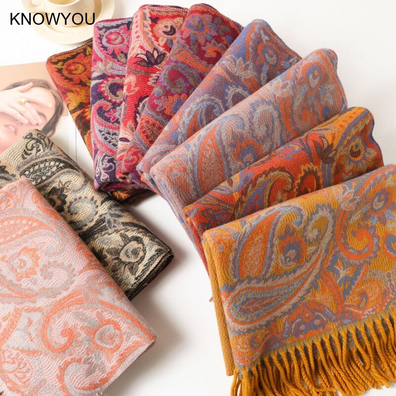 Reversible Jacquard Warm Cashm - Cashmere Pashmina Wrap avis et prix