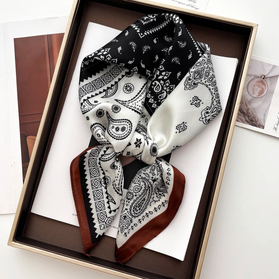 2025 Silk Shawl Square Scarf F - Shawl Wrap Winter avis et prix
