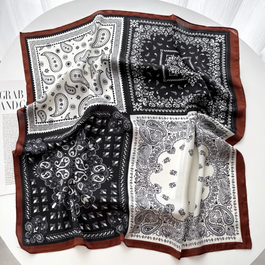 2025 Silk Shawl Square Scarf F - Shawl Wrap Winter avis et prix