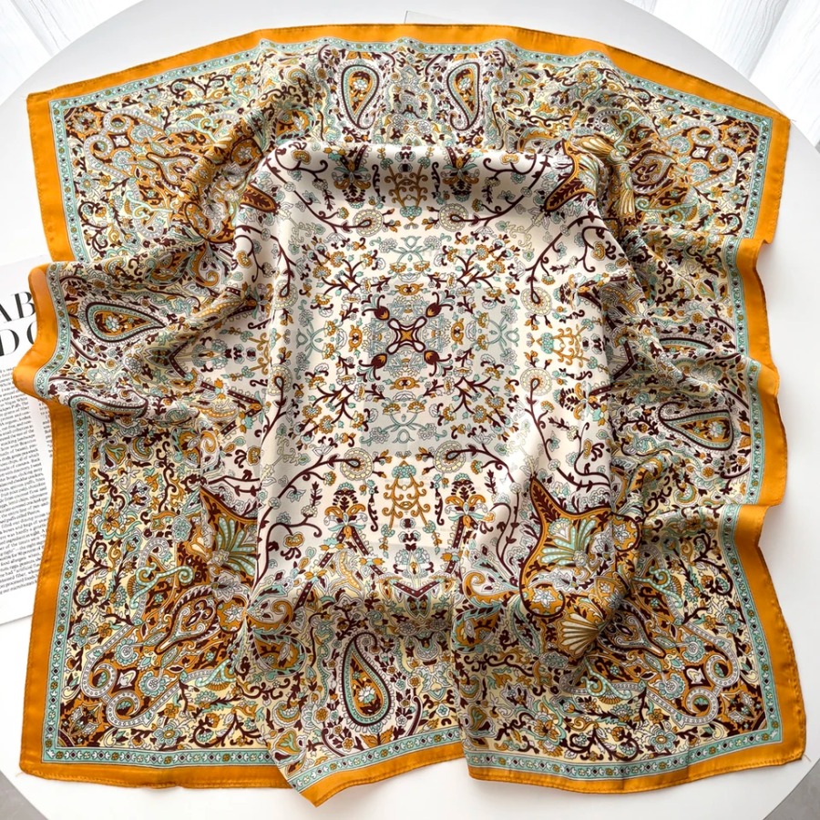 2025 Silk Shawl Square Scarf F - Shawl Wrap Winter avis et prix